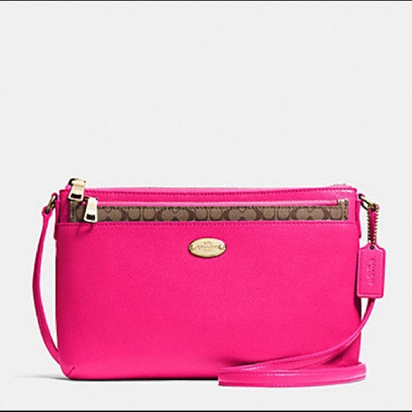 NWOT AUTHENTIC COACH 52881 East/West Crossbody - Picture 4 of 16